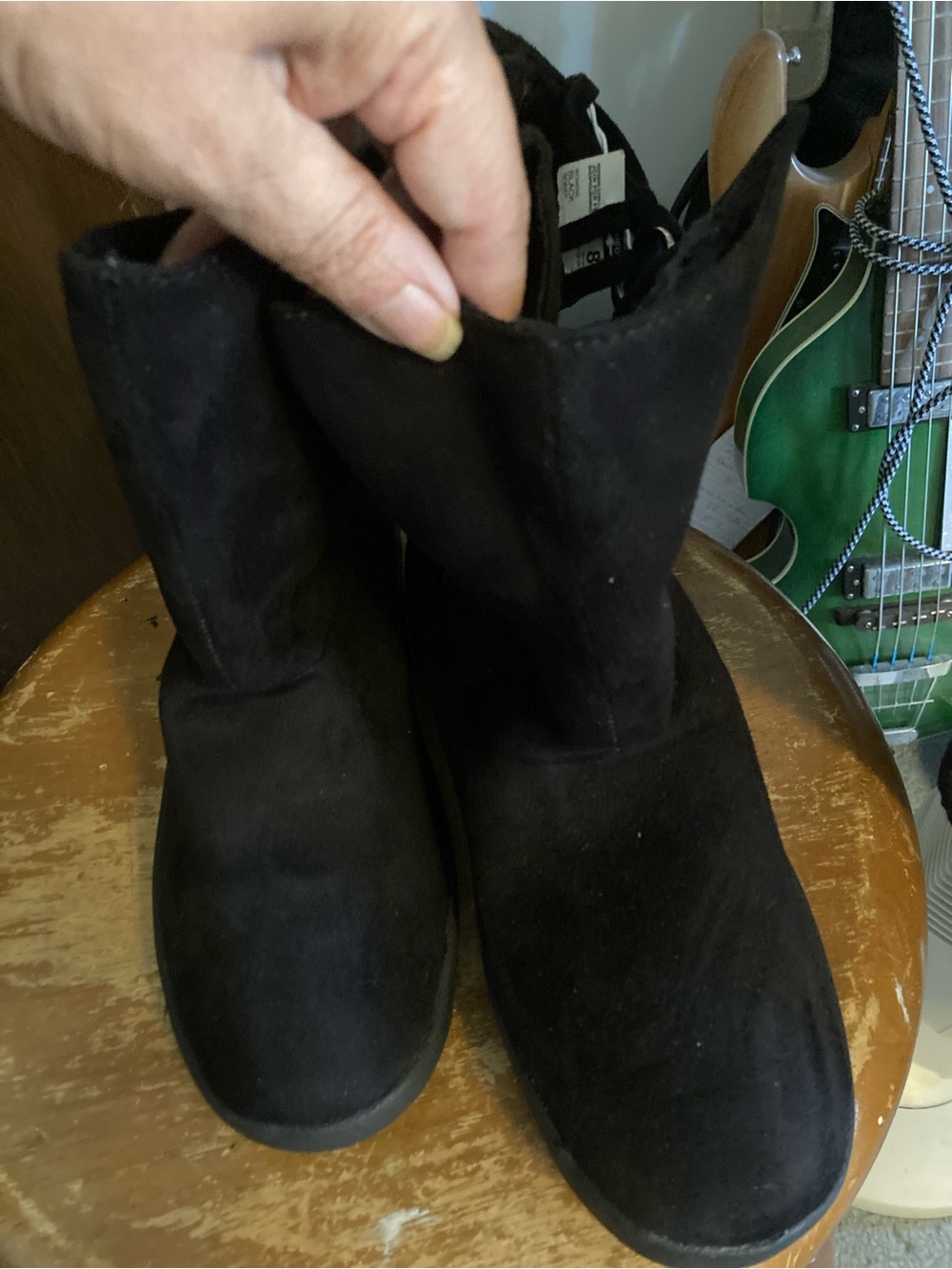 Joe Boxer Black Lace-Up Women's Boots